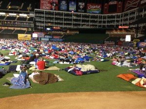 RangersBallparkSleepover