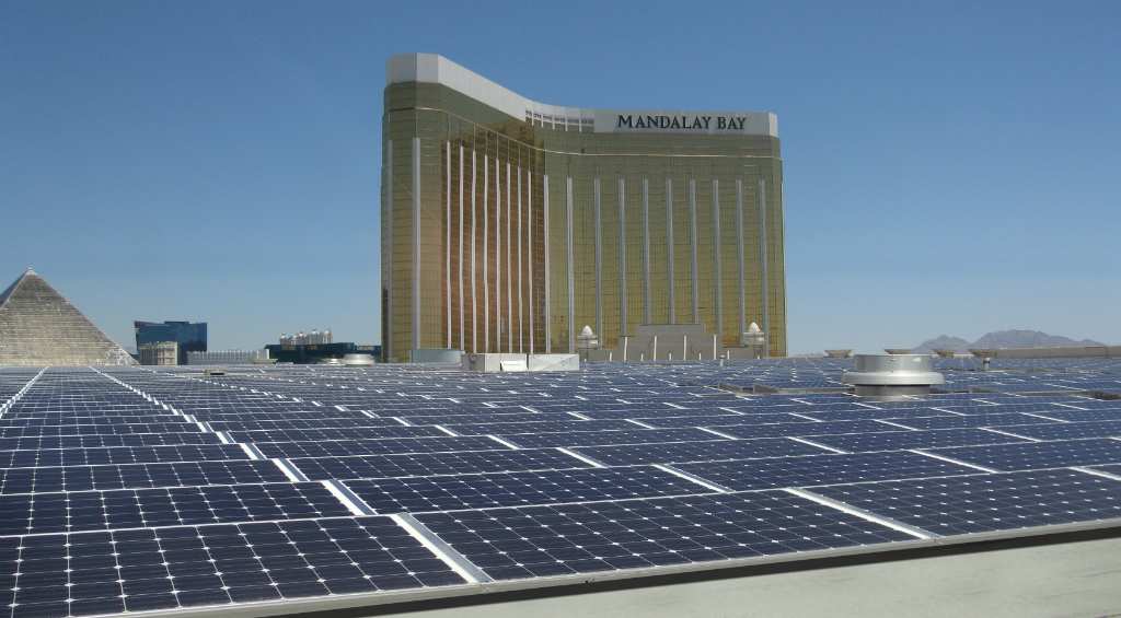 Mandalay Bay's expanded rooftop solar array is the largest in the nation