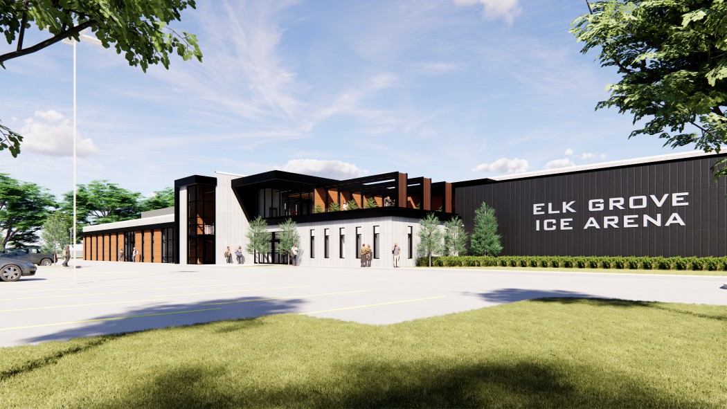 Elk Grove Ice Arena Exterior (Courtesy of ARCON Associates)