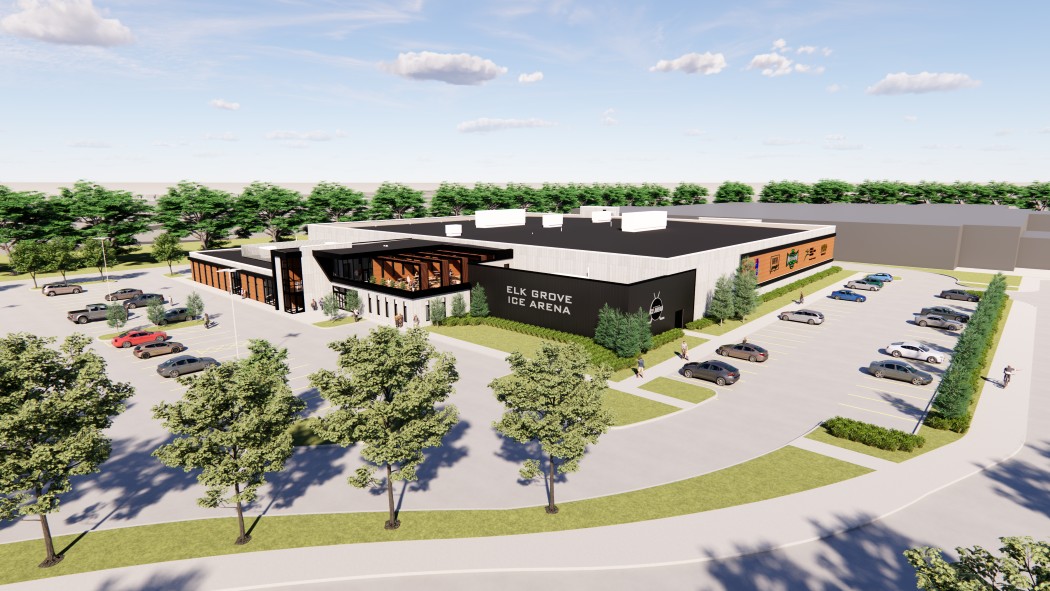 Nicholas Family of Companies_Elk Grove Ice Arena Aerial_Elk Grove Village, Ill. (Courtesy of ARCON Associates)