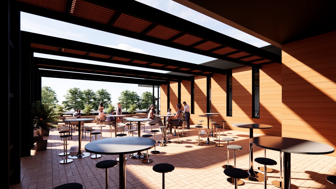 Elk Grove Ice Arena Interior (Courtesy of ARCON Associates)