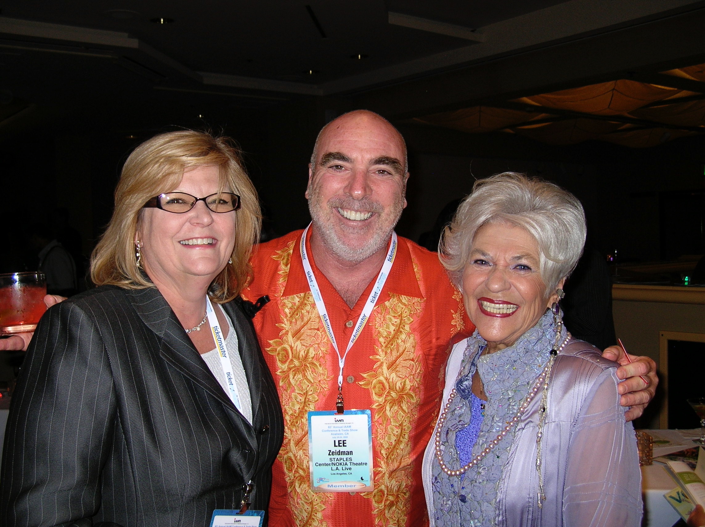 Brenda Tinnen, Lee Zeidman, and Claire Rothman at the 2008 Venues Today Women of Influence party in Anaheim.