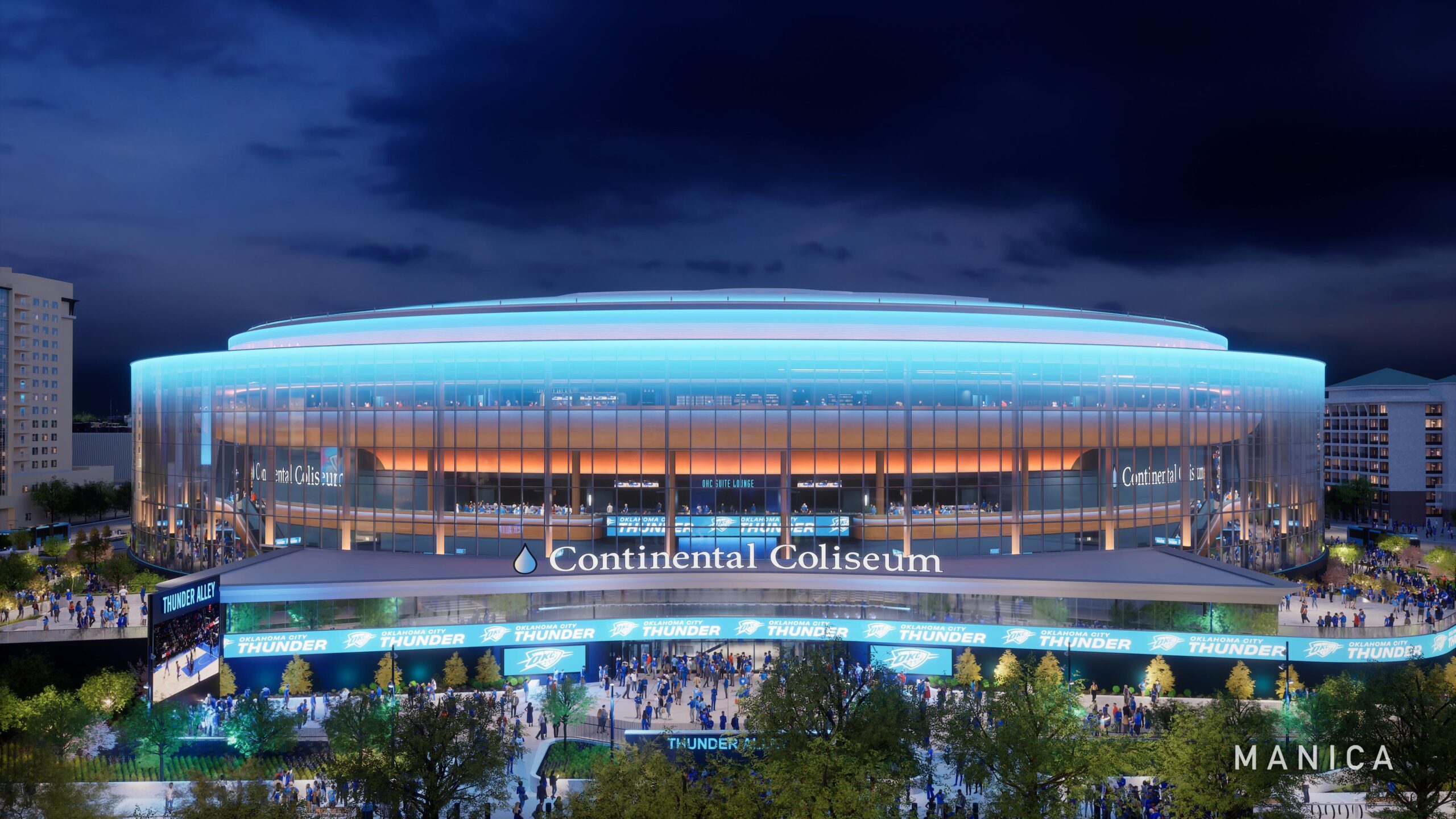 Rendering of OKC Continental Coliseum