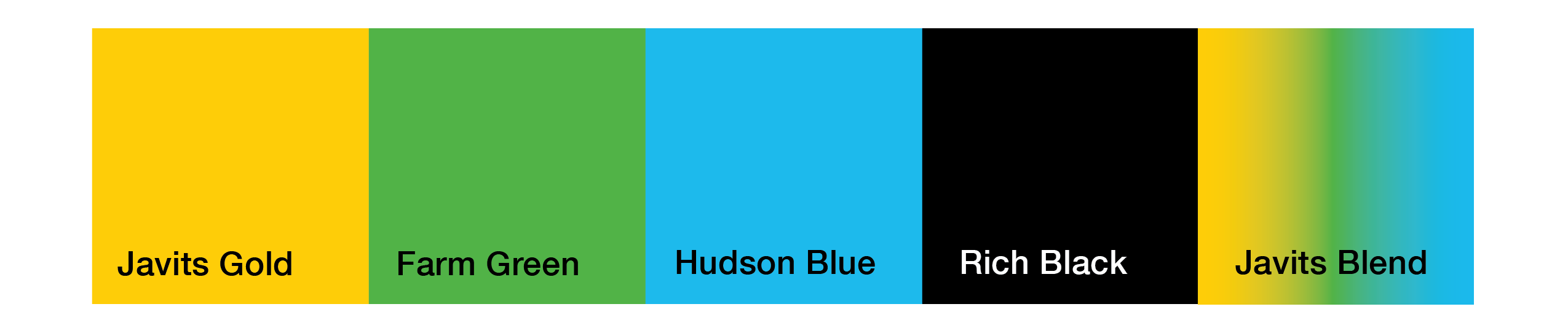 New brand color blocks