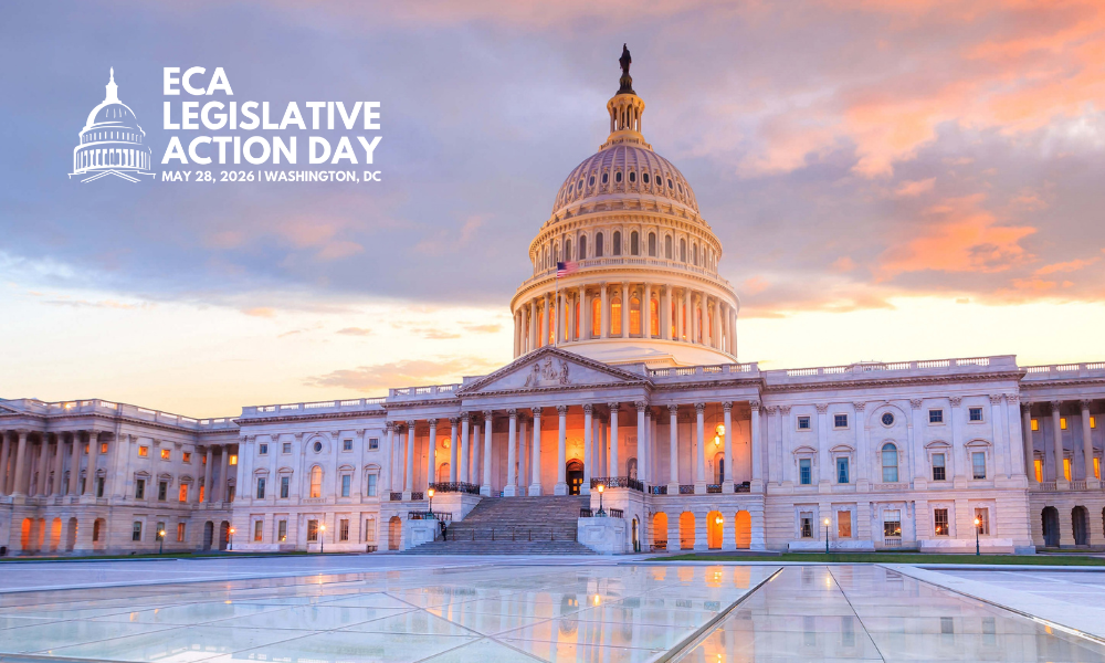 US Capitol with ECA Legislative Action Day logo